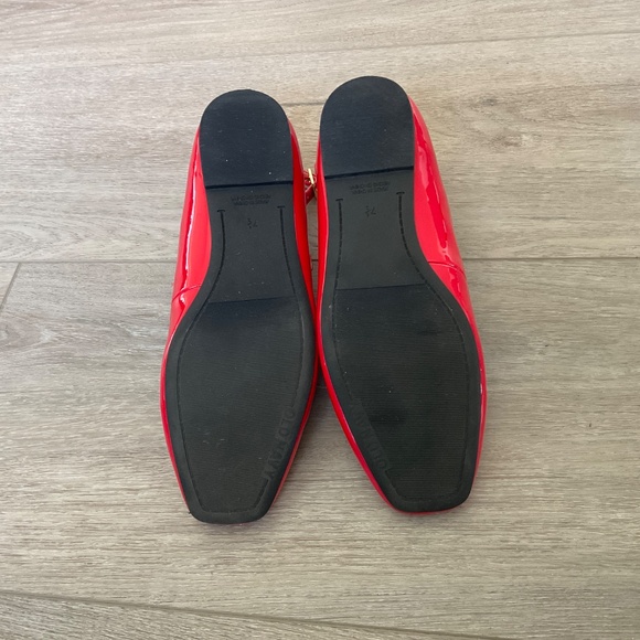 OLD NAVY Red Mary Jane Ankle Strap Flats Size 7.5 NWOT - Picture 6 of 7
